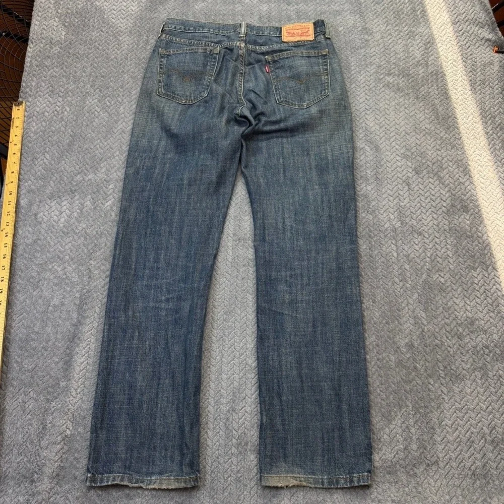 Levi's 514 Jeans Mens 33x31 Blue Straight Fit Denim Pants 00514-0563